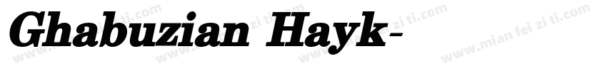 Ghabuzian Hayk字体转换